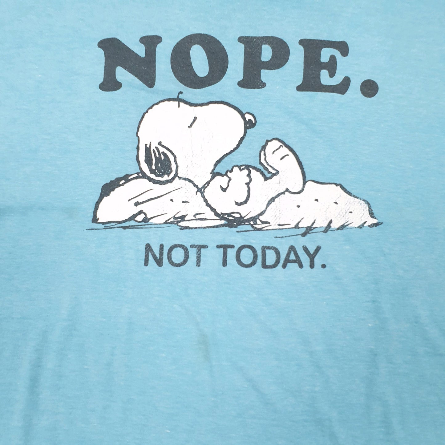 Mens Blue Peanuts  Short Sleeve T Shirt