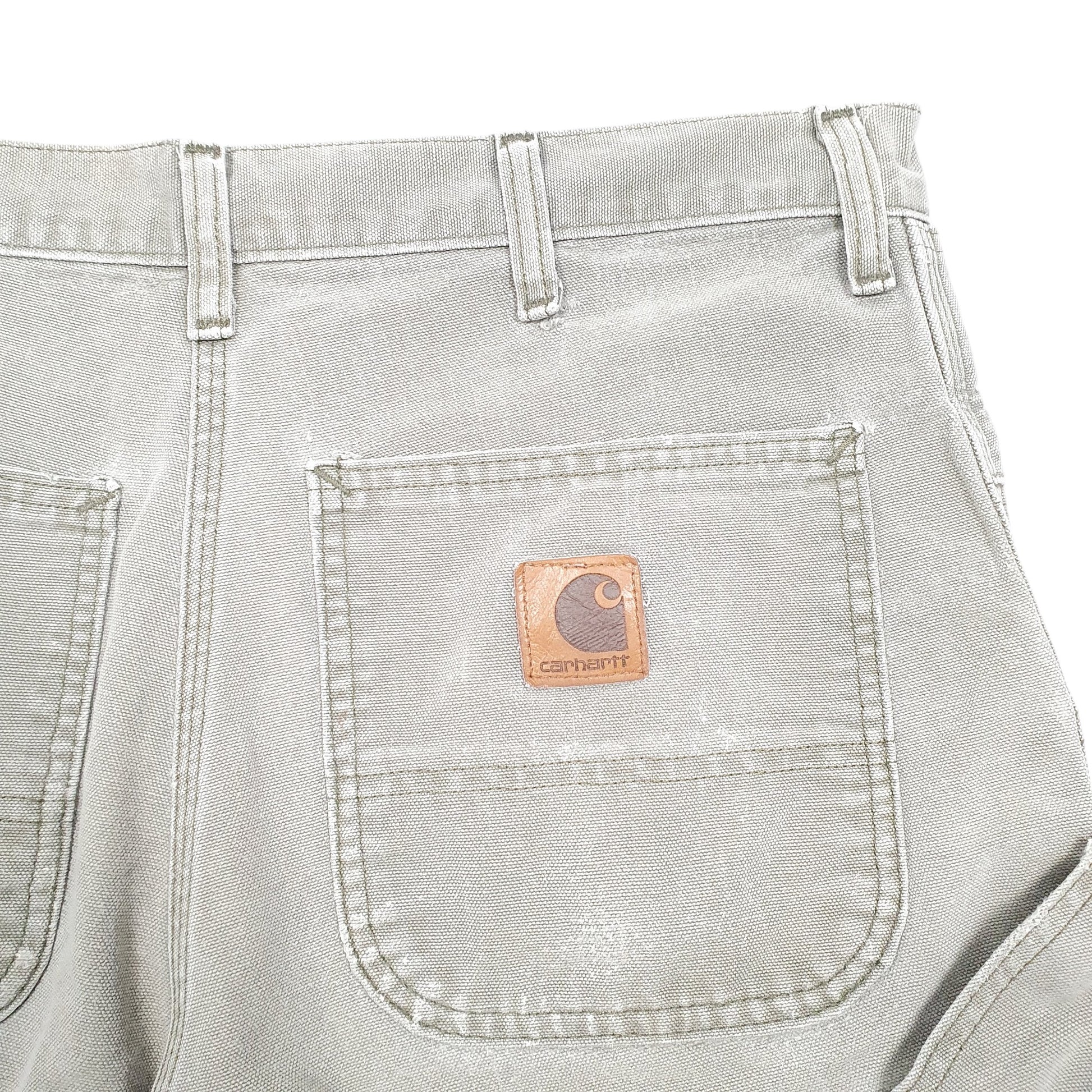 Mens Khaki Carhartt Workwear B25 Made In U.S.A Carpenter Shorts
