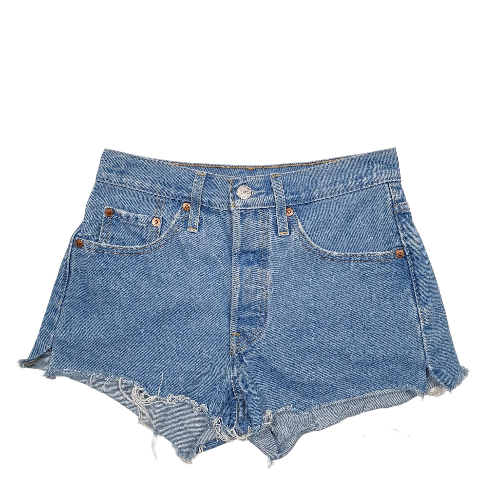 Womens Blue Levis 501 Denim Jorts Denim Shorts