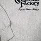Mens Grey Lee Vintage Crossgrain Cheesecake Factory Reverse Weave Crewneck Jumper