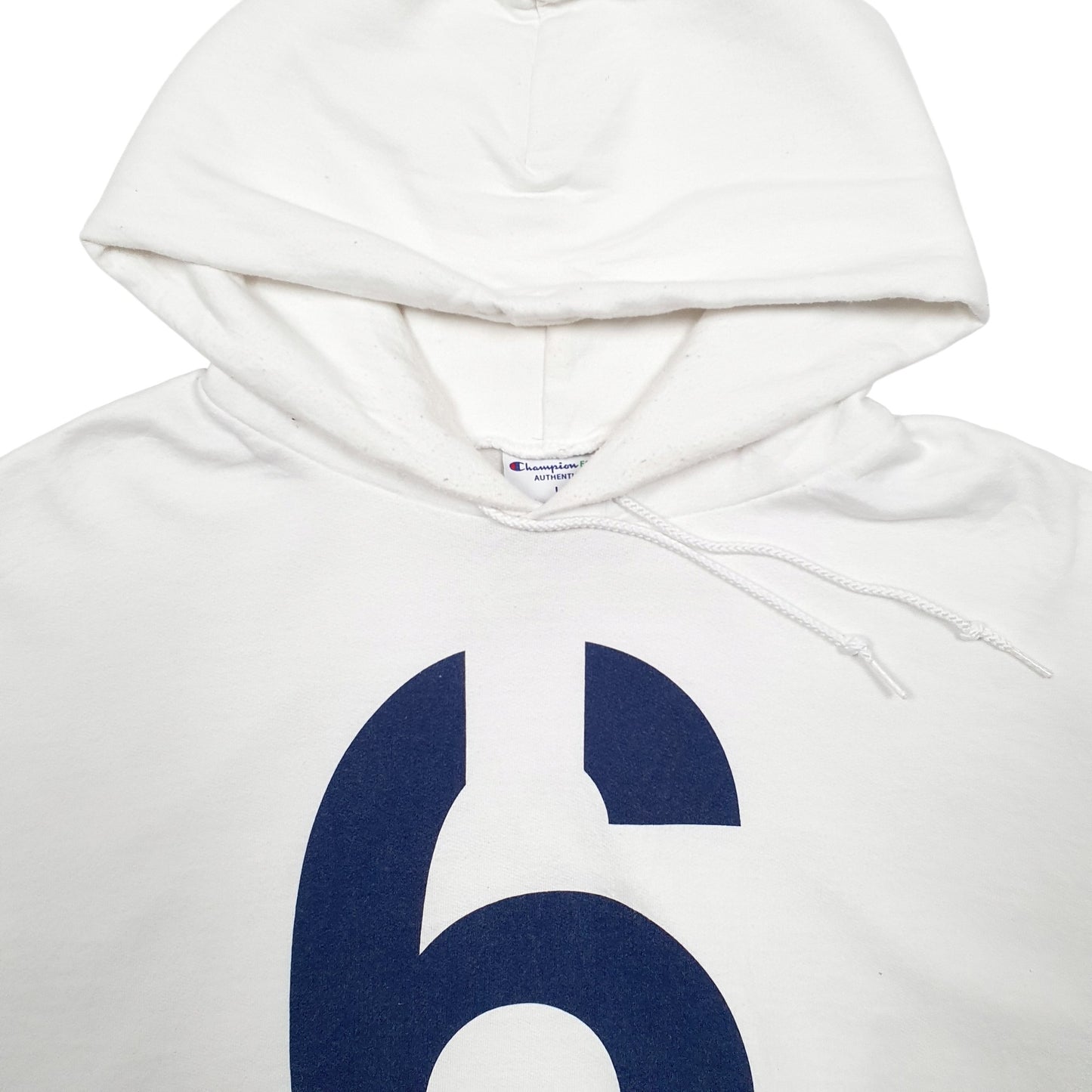 Mens White Champion  Hoodie Jumper