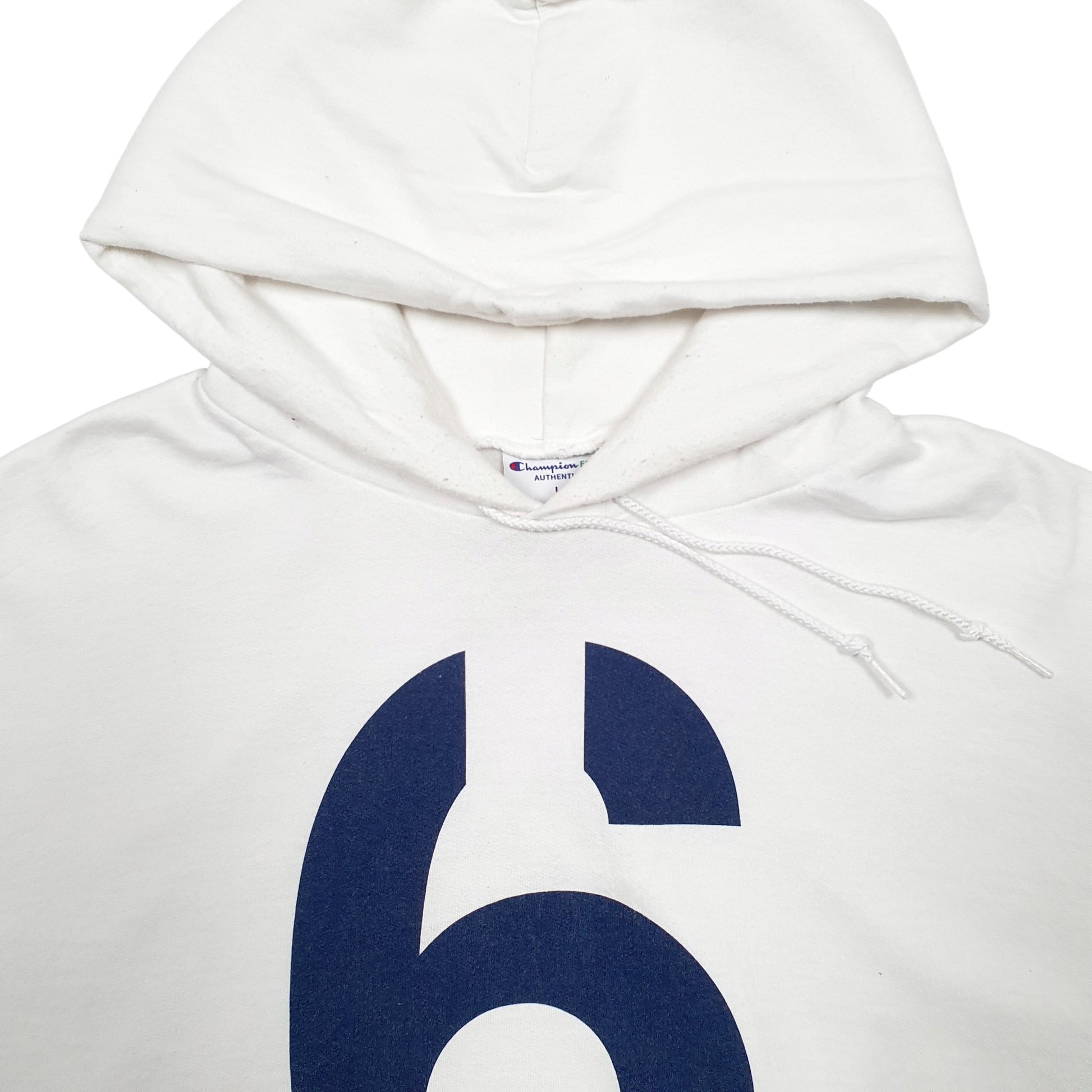 Mens White Champion  Hoodie Jumper