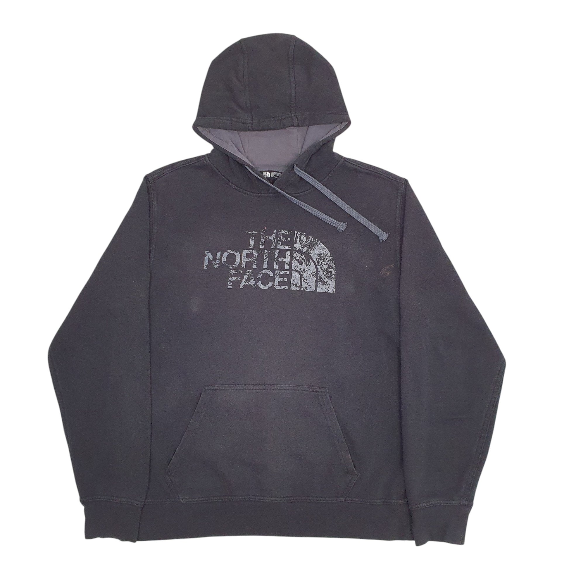 Mens Black The North Face Spellout Hoodie Jumper