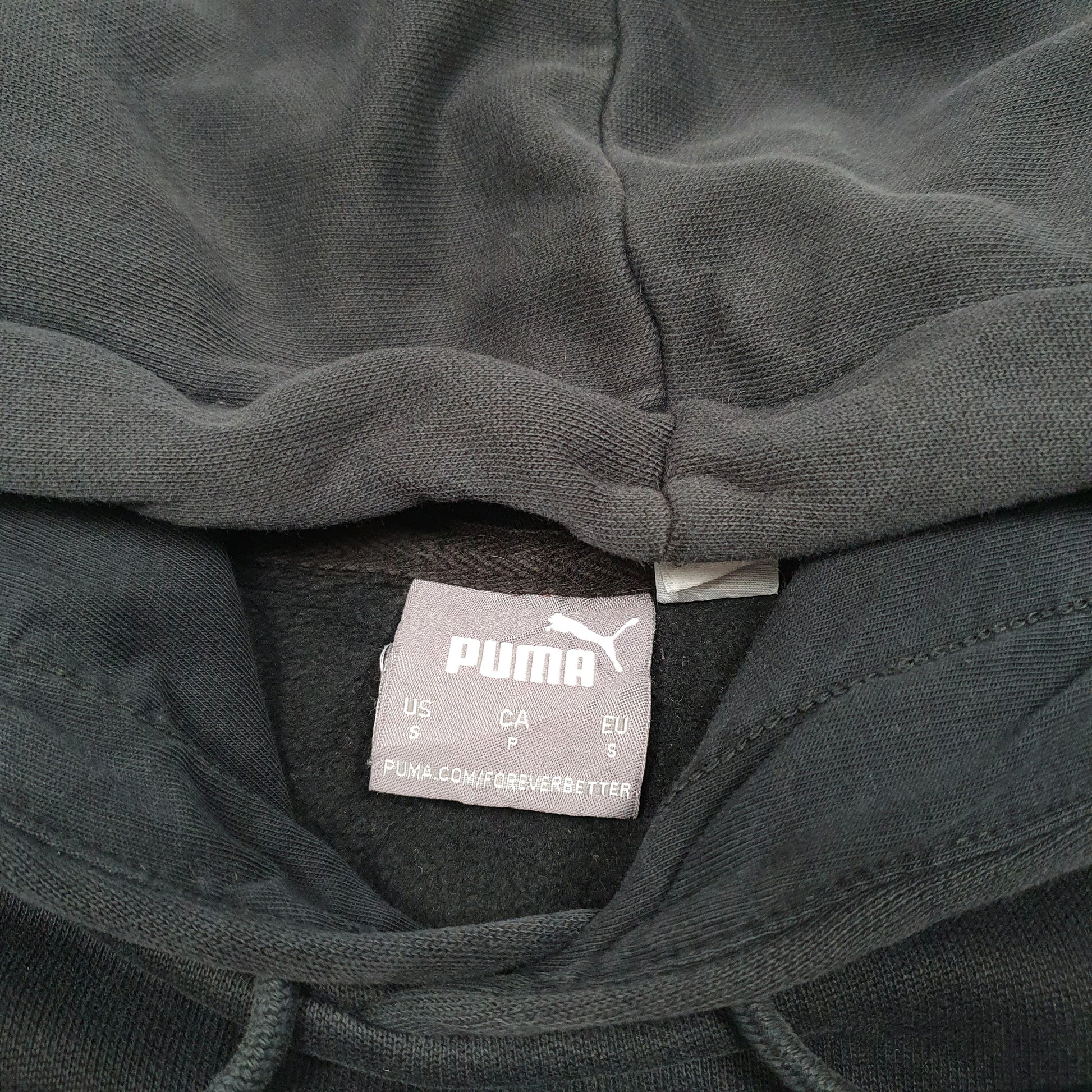 Mens Black Puma Puma Hoodie Jumper