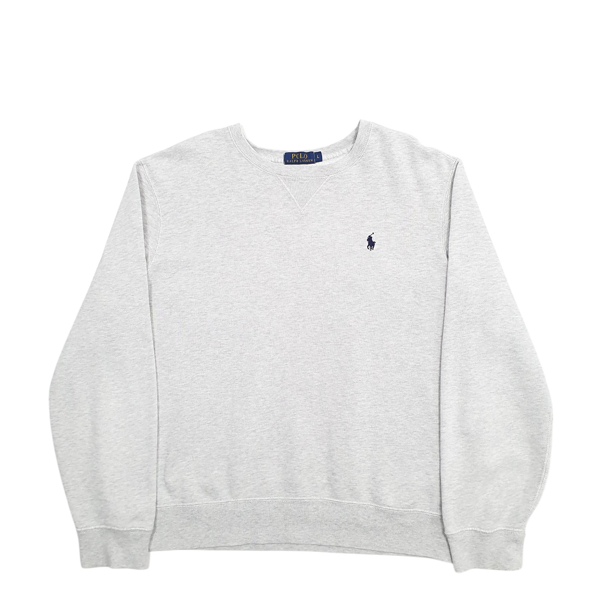 Mens Grey Polo Ralph Lauren  Crewneck Jumper