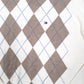 Mens Cream Tommy Hilfiger Knit Argyle V Neck Jumper