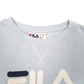 Womens Blue Fila Spellout Crewneck Jumper
