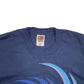 Mens Navy Fruit Of The Loom Single Stitch Vintage 90s Catch Your Dreams Short Sleeve T Shirt