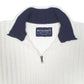 Mens Cream Nautica Knit Ribbed Quarter Zip Jumper