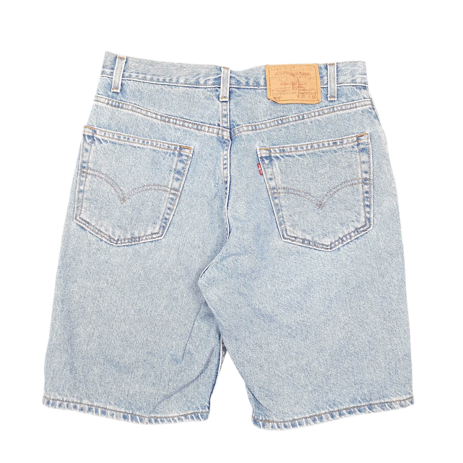 Mens Blue Levis Denim Jeans Jorts Vintage 505 2000s Denim Shorts