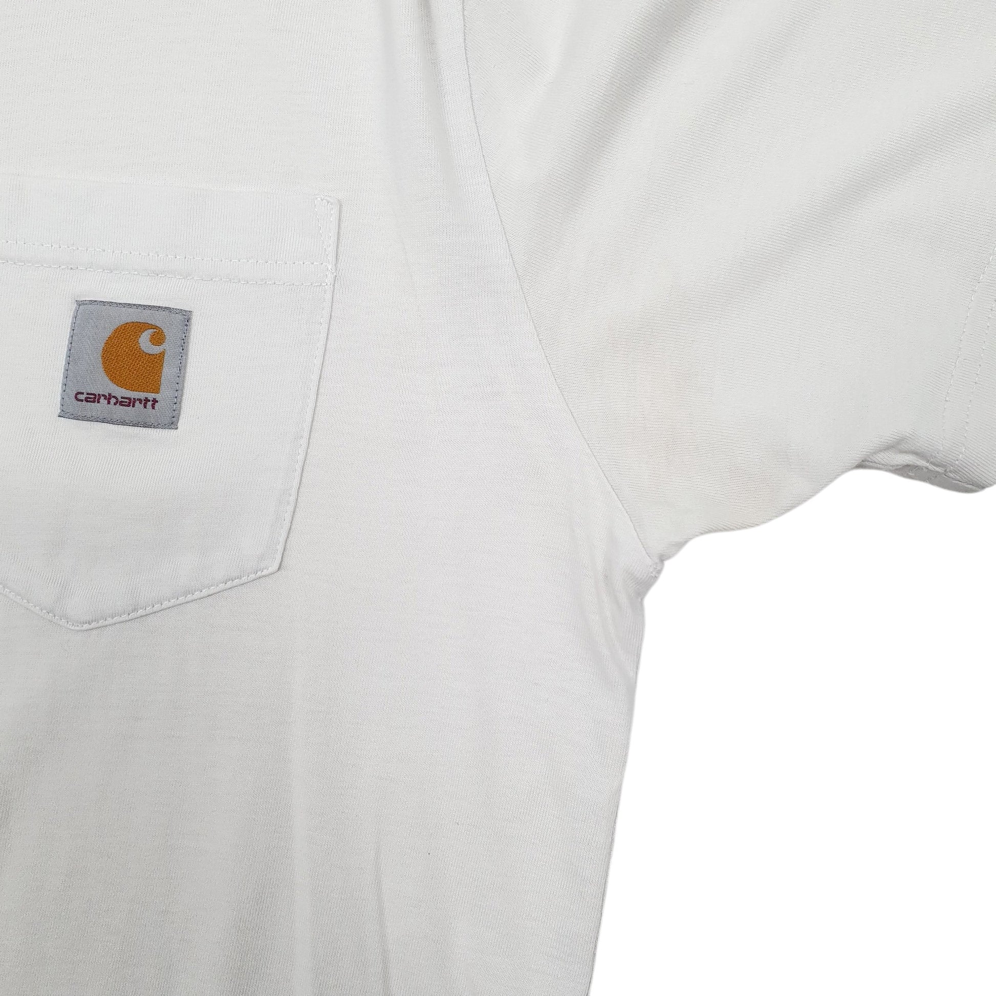 Mens White Carhartt  Short Sleeve T Shirt