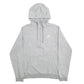 Mens Grey Nike Quarter Zip Hoodie Jumper