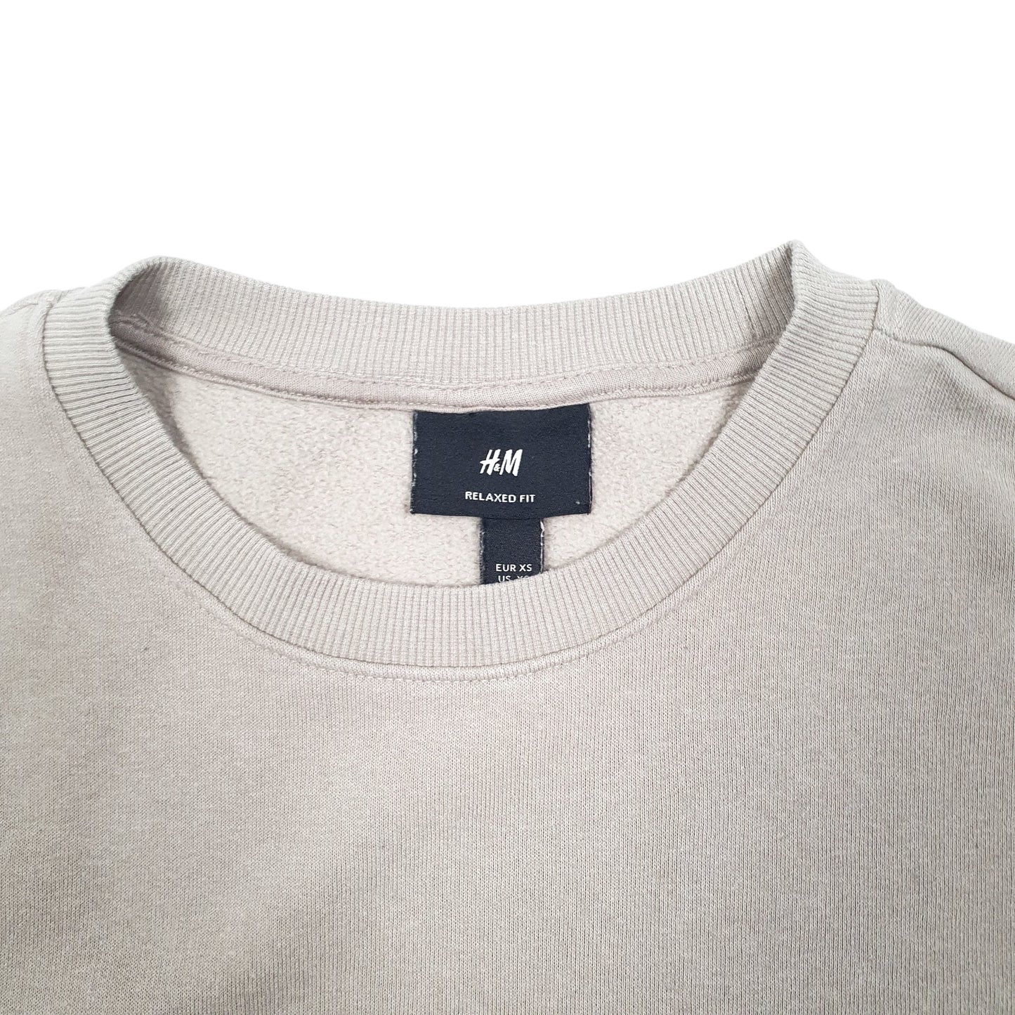 Mens Beige H&M  Crewneck Jumper