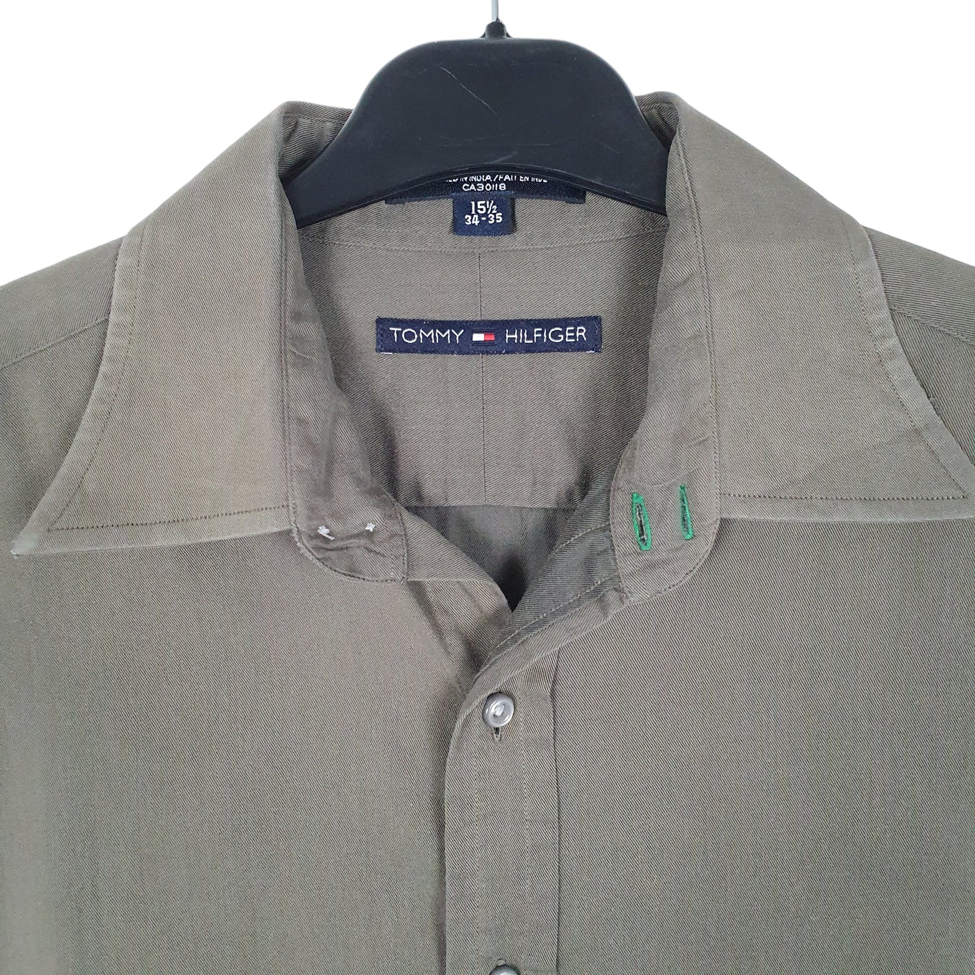 Mens Khaki Tommy Hilfiger  Long Sleeve Shirt