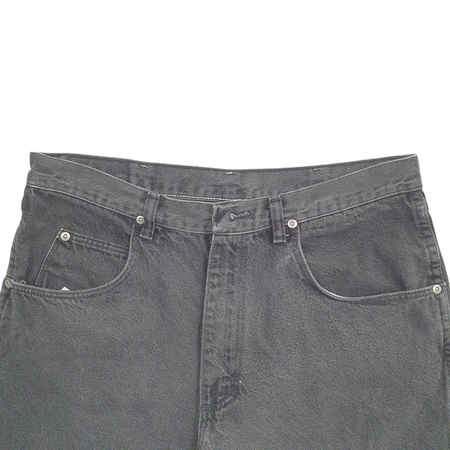 Mens Black Wrangler Denim Jeans Jorts Denim Shorts