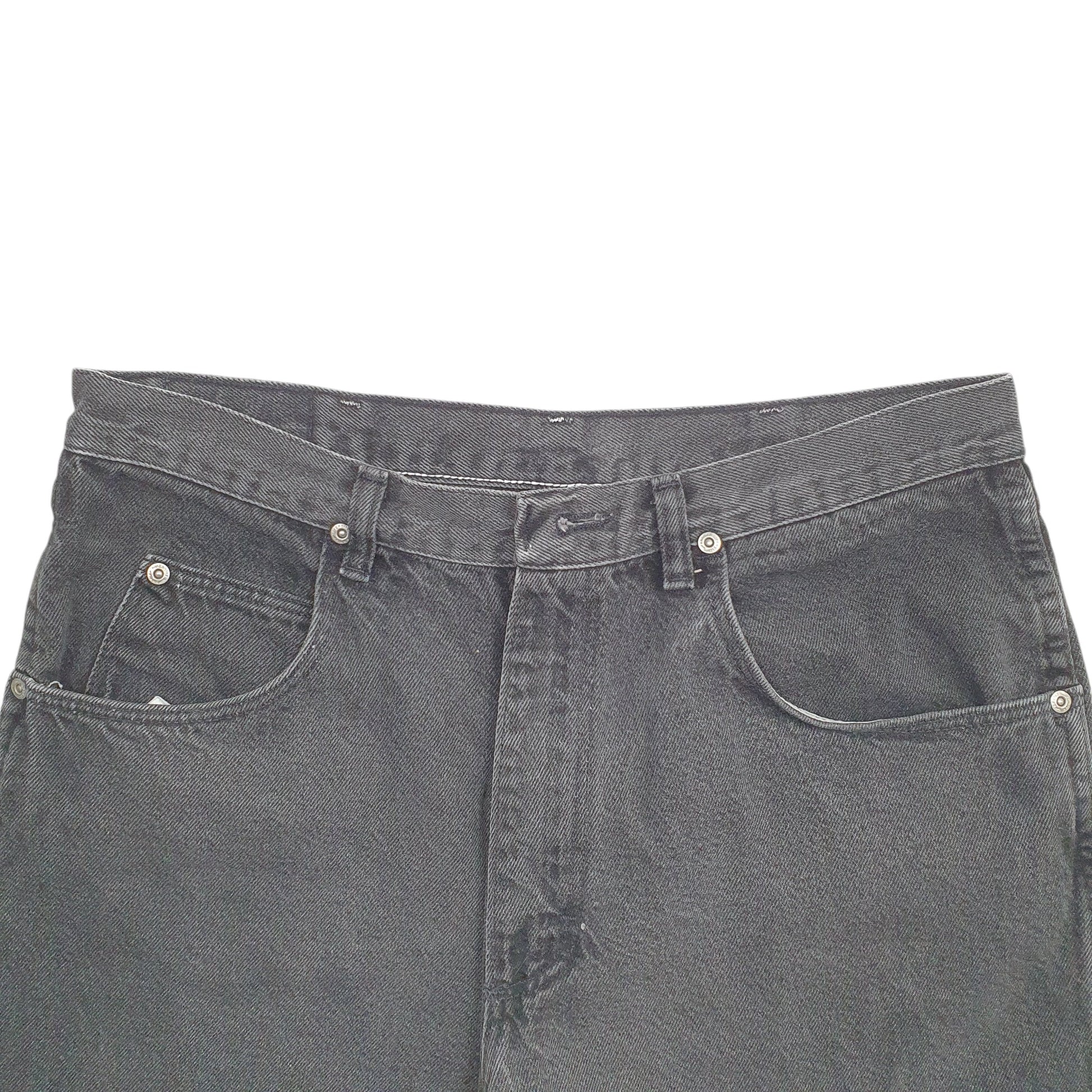 Mens Black Wrangler Denim Jeans Jorts Denim Shorts