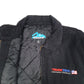 Mens Black Tri-Mountain Bomber Detroit  Coat