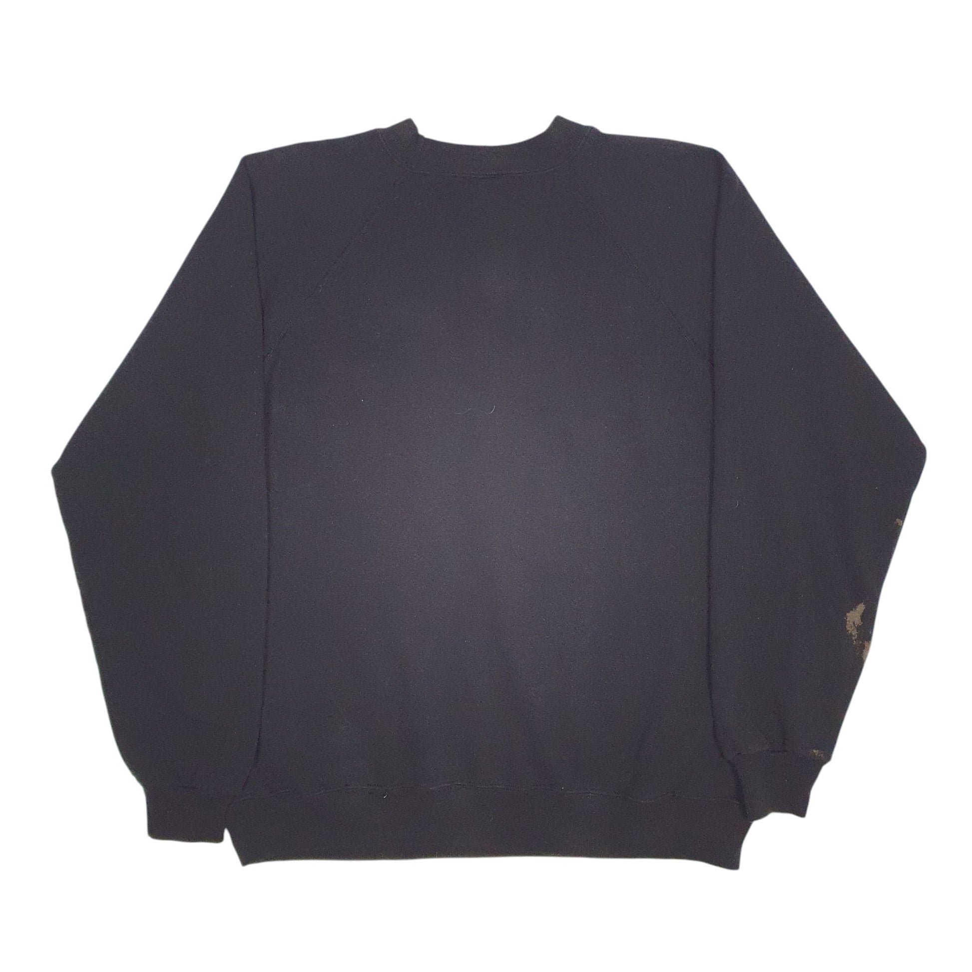 Mens Black Hanes Vintage 90s Made In USA Crewneck Jumper