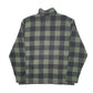 Mens Green The North Face Check Quarter Zip Jumper