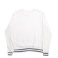 Mens White Fila  Crewneck Jumper