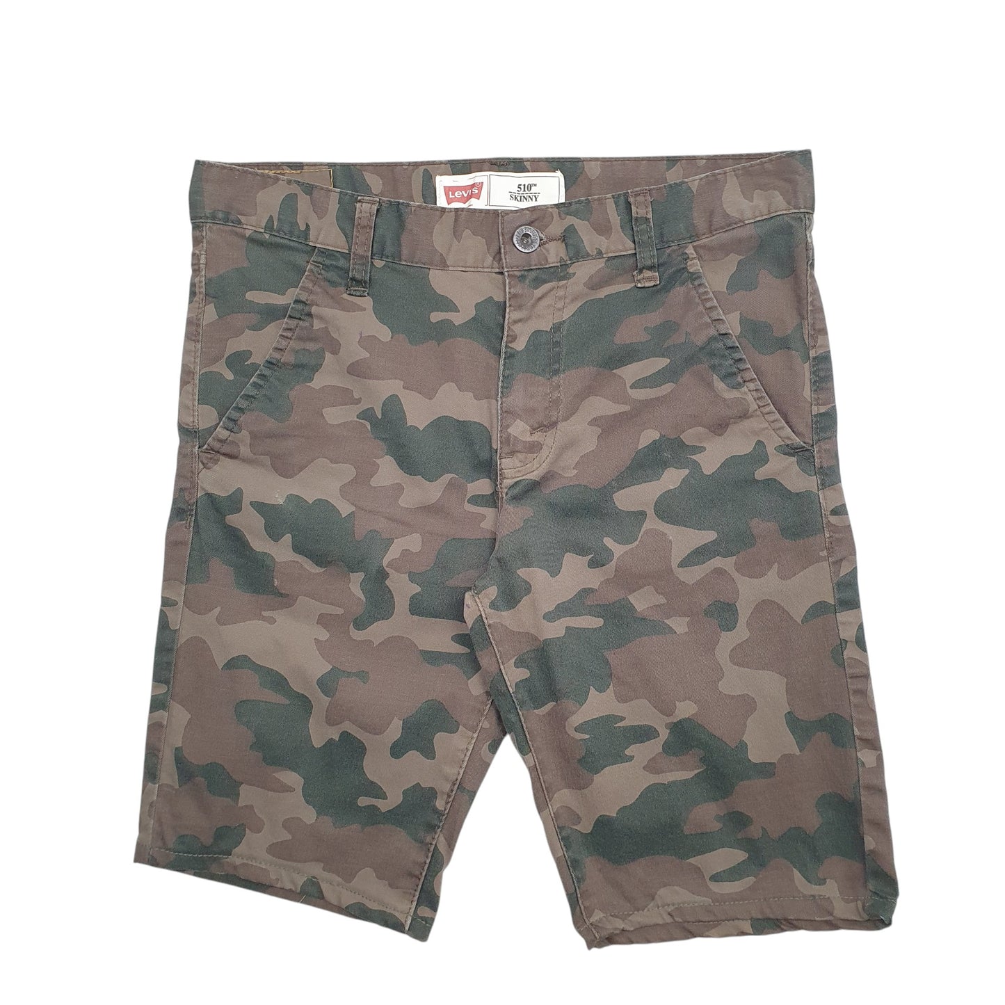 Womens Green Levis Camo Chino Shorts