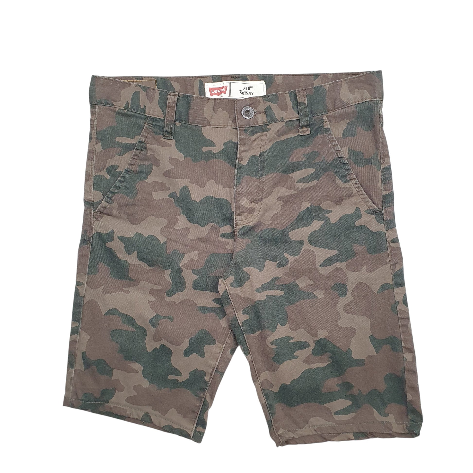 Womens Green Levis Camo Chino Shorts
