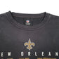 Mens Black NFL NFL New Orleans Saints Spellout Football Crewneck Jumper