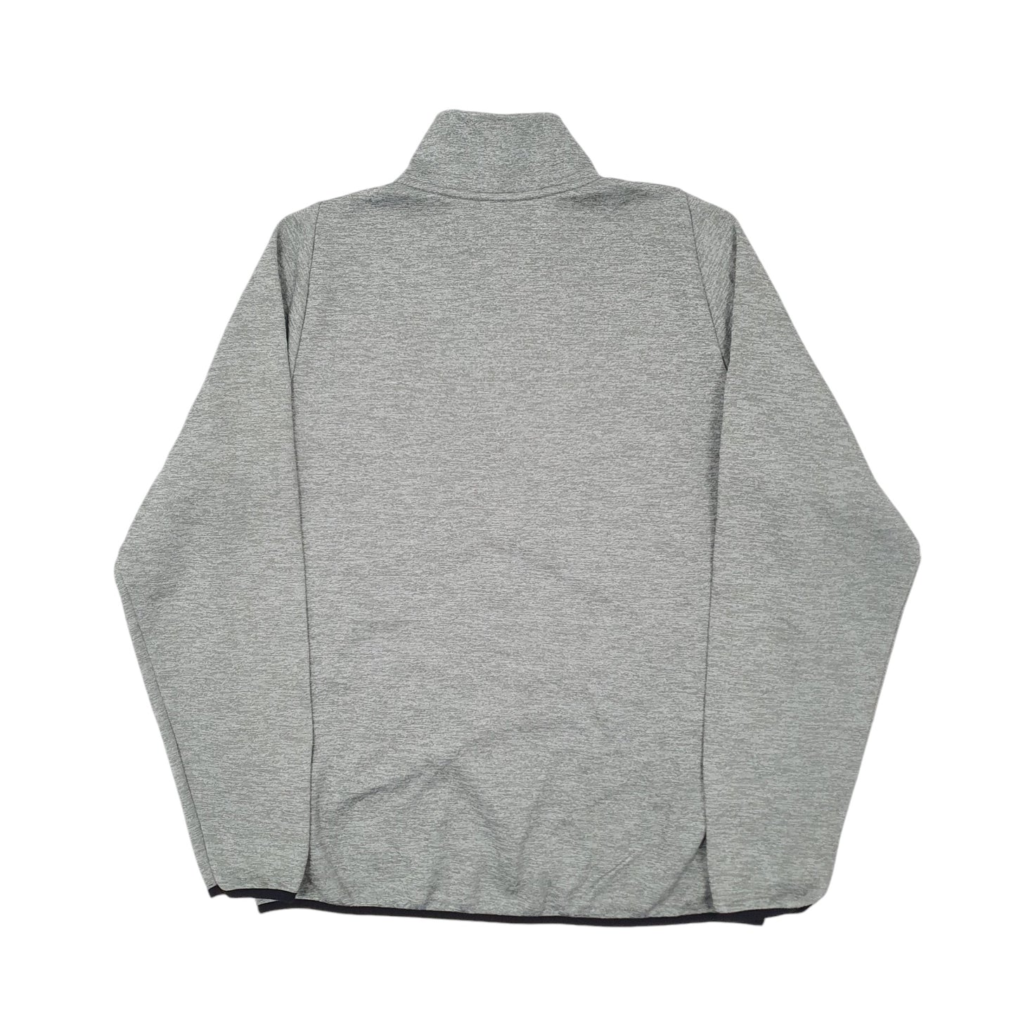 Mens Grey Nike Dri Fit Activewear Quarter Zip Jumper