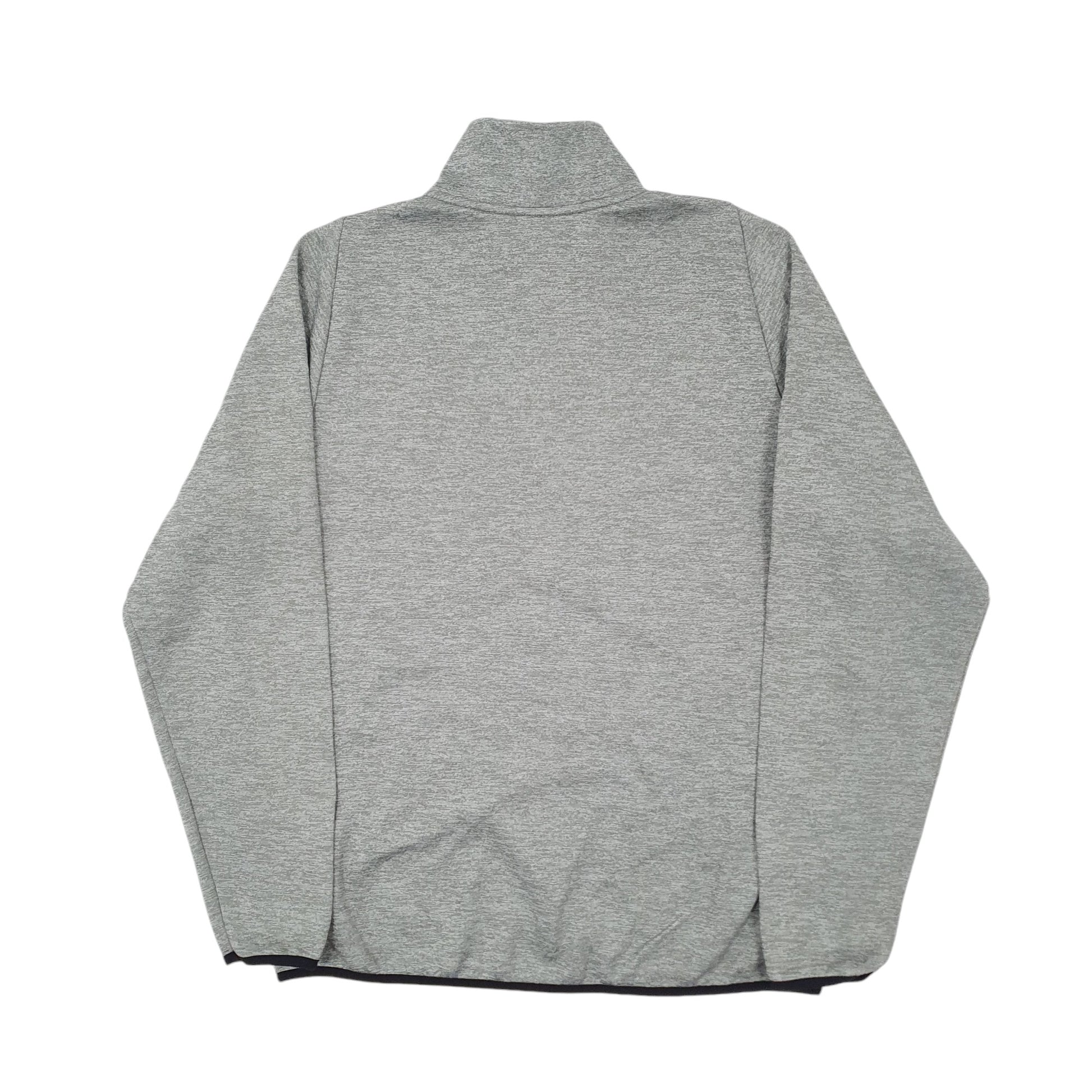 Mens Grey Nike Dri Fit Activewear Quarter Zip Jumper