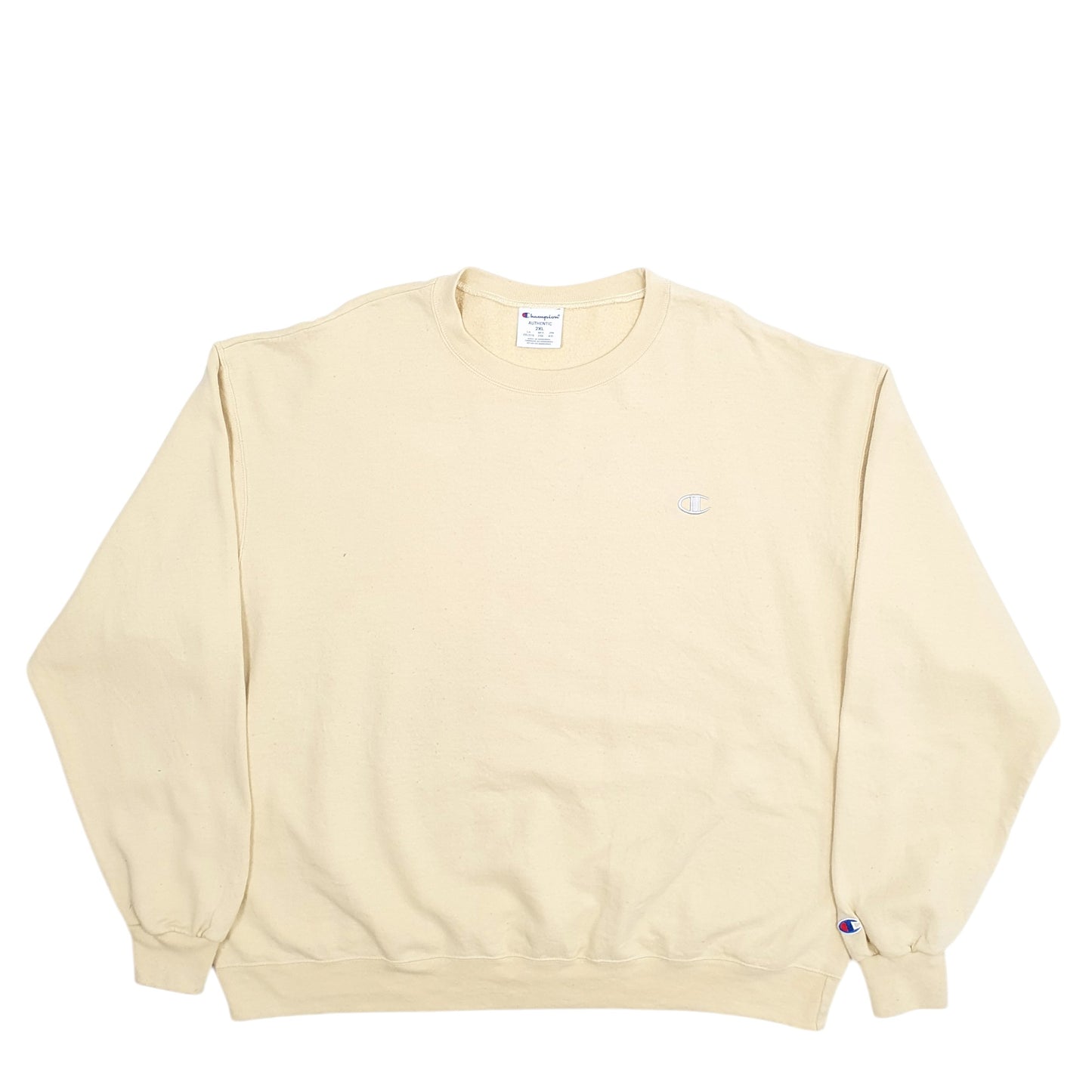 Mens Yellow Champion  Crewneck Jumper