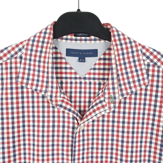 Mens Red Tommy Hilfiger  Long Sleeve Shirt