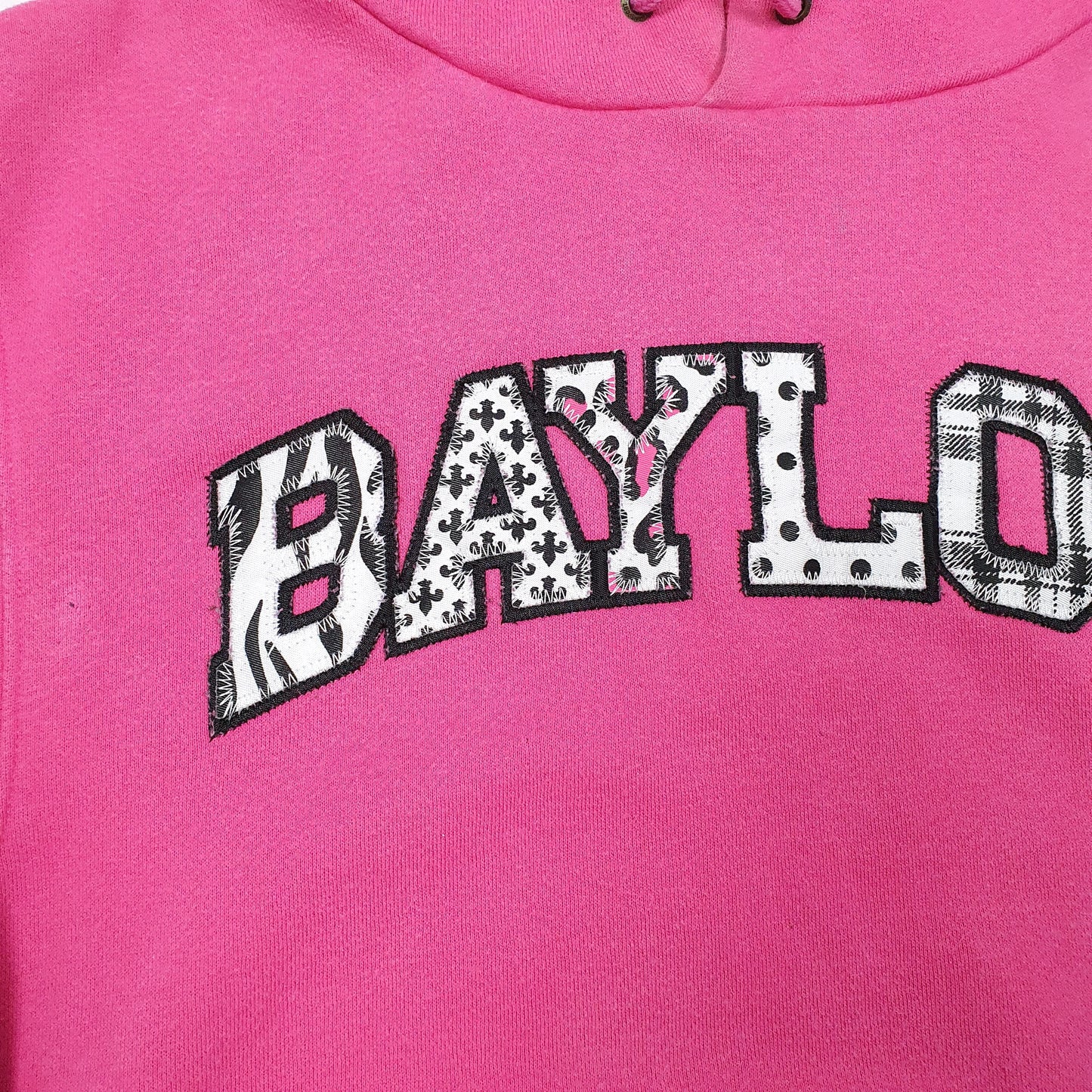 Womens Pink Jansport Baylor College Frat USA Hoodie Jumper
