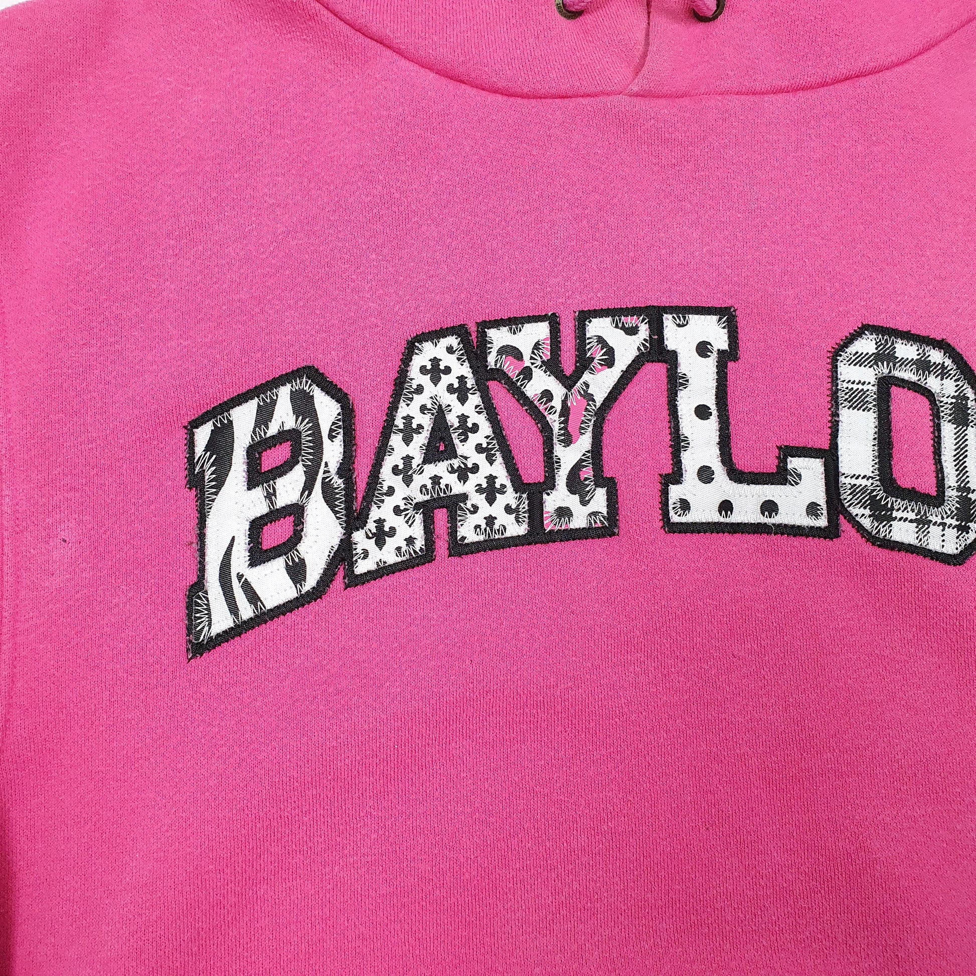 Womens Pink Jansport Baylor College Frat USA Hoodie Jumper