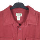 Mens Burgundy L.L.Bean Chamois Overshirt Shacket Long Sleeve Shirt