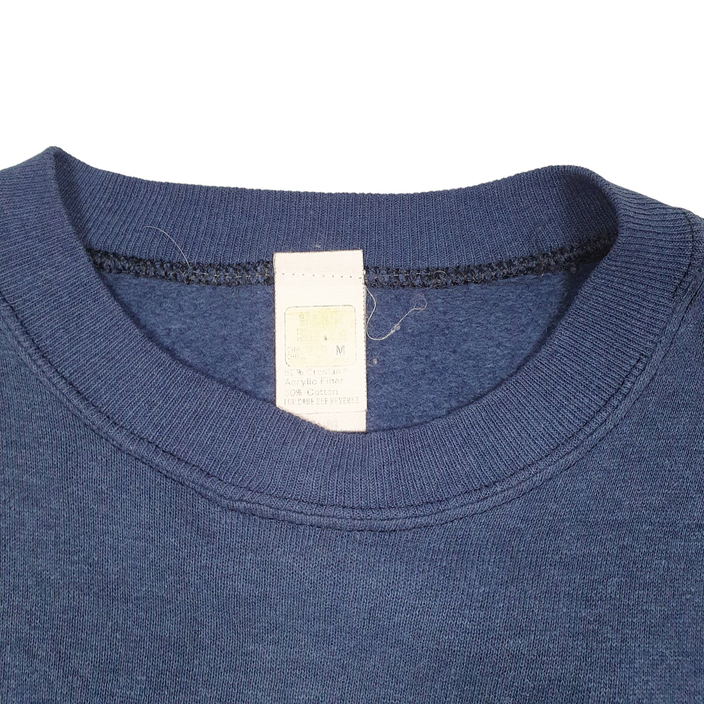 Mens Navy Unbranded Vintage Made In USA Lehigh Crewneck Jumper
