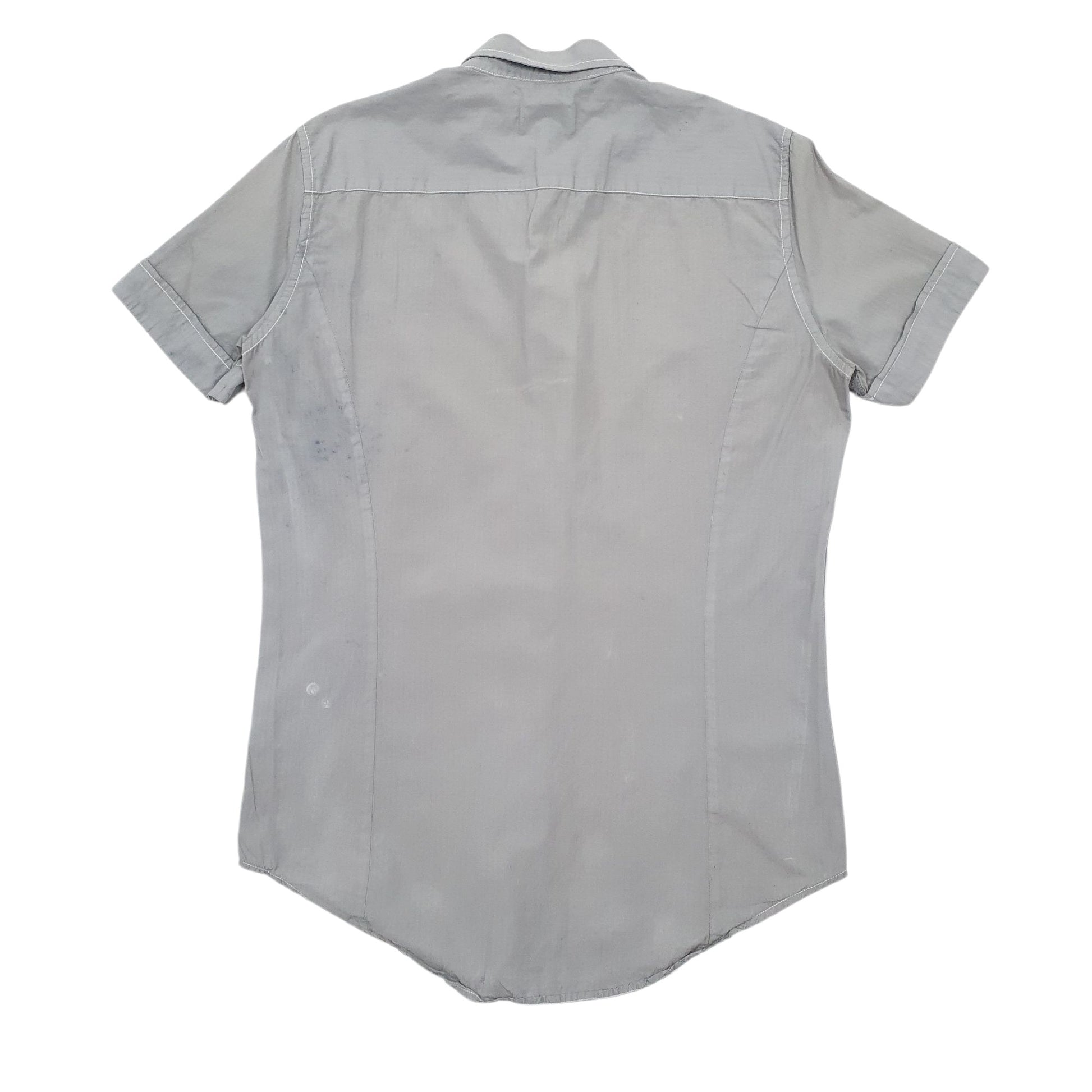 Mens Grey Diesel  Short Sleeve Shirt