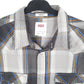 Mens Grey Levis Western Pearl Snap Cowboy Long Sleeve Shirt