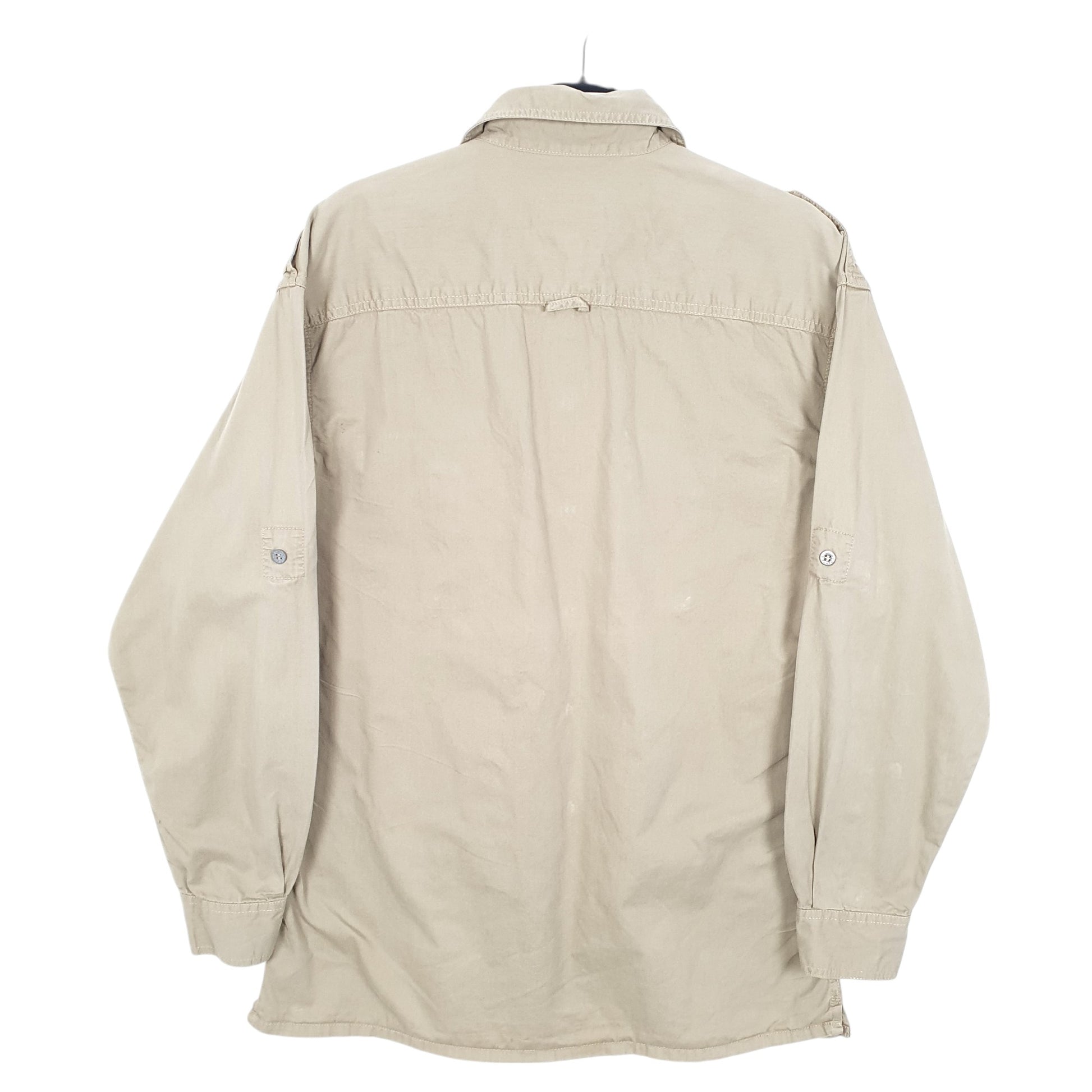 Mens Beige Canoe Original Basics Long Sleeve Shirt