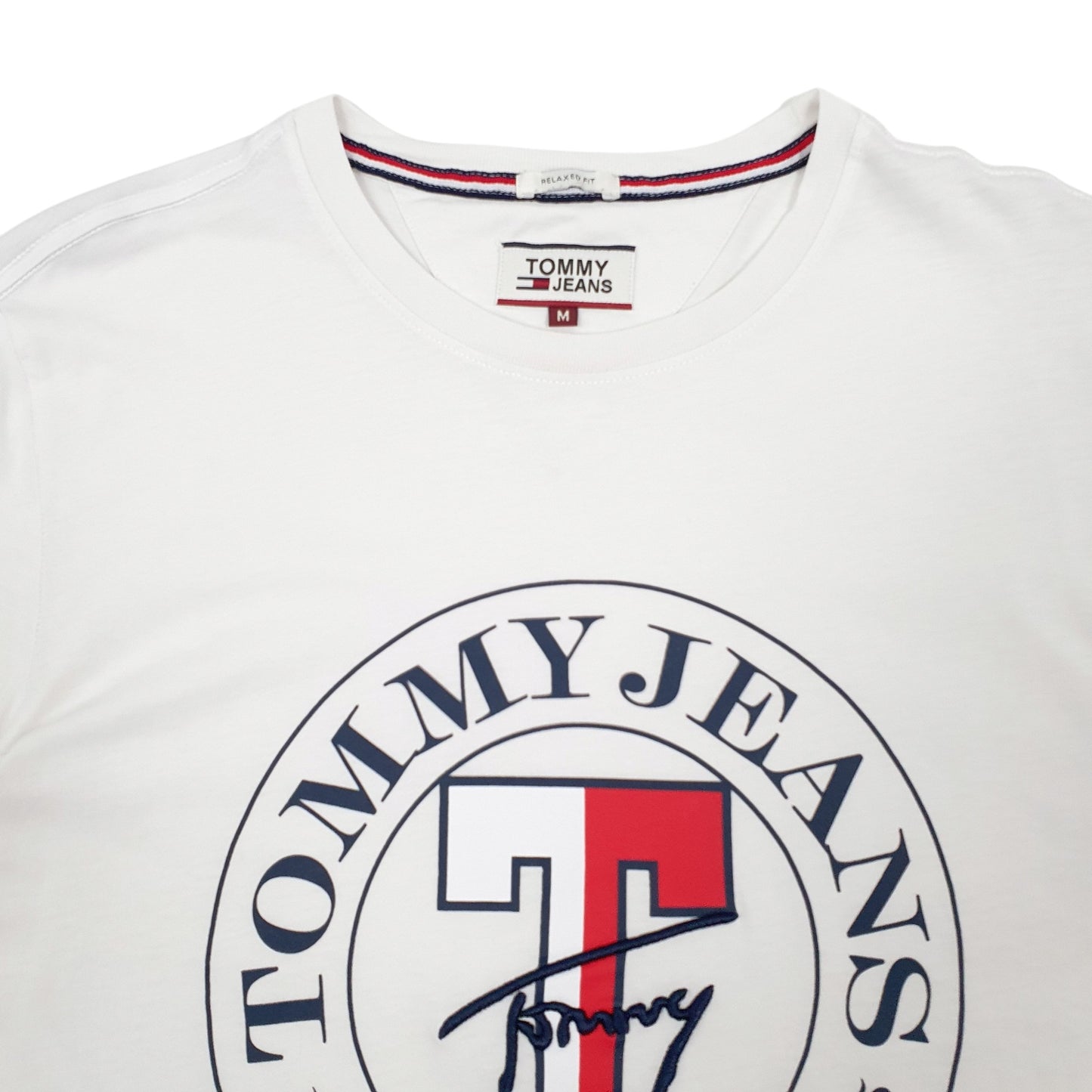 Mens White Tommy Hilfiger  Short Sleeve T Shirt