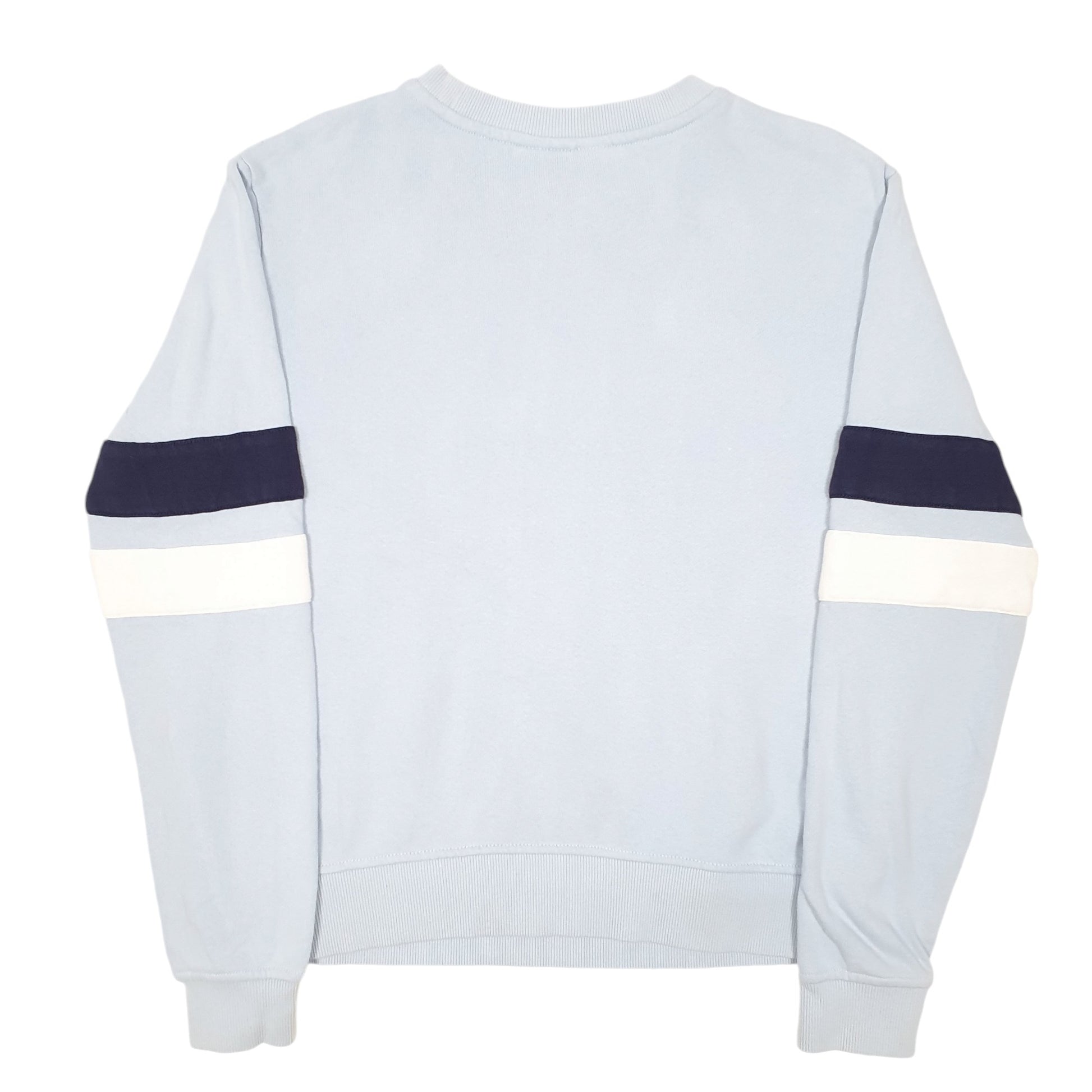 Womens Blue Fila Spellout Crewneck Jumper