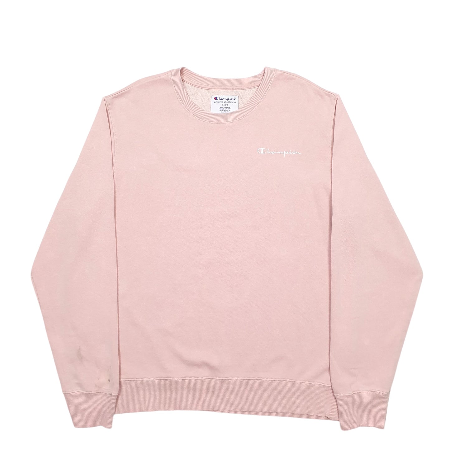 Mens Pink Champion  Crewneck Jumper