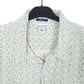 Mens White Old Navy Floral Flowers Short Sleeve Shirt