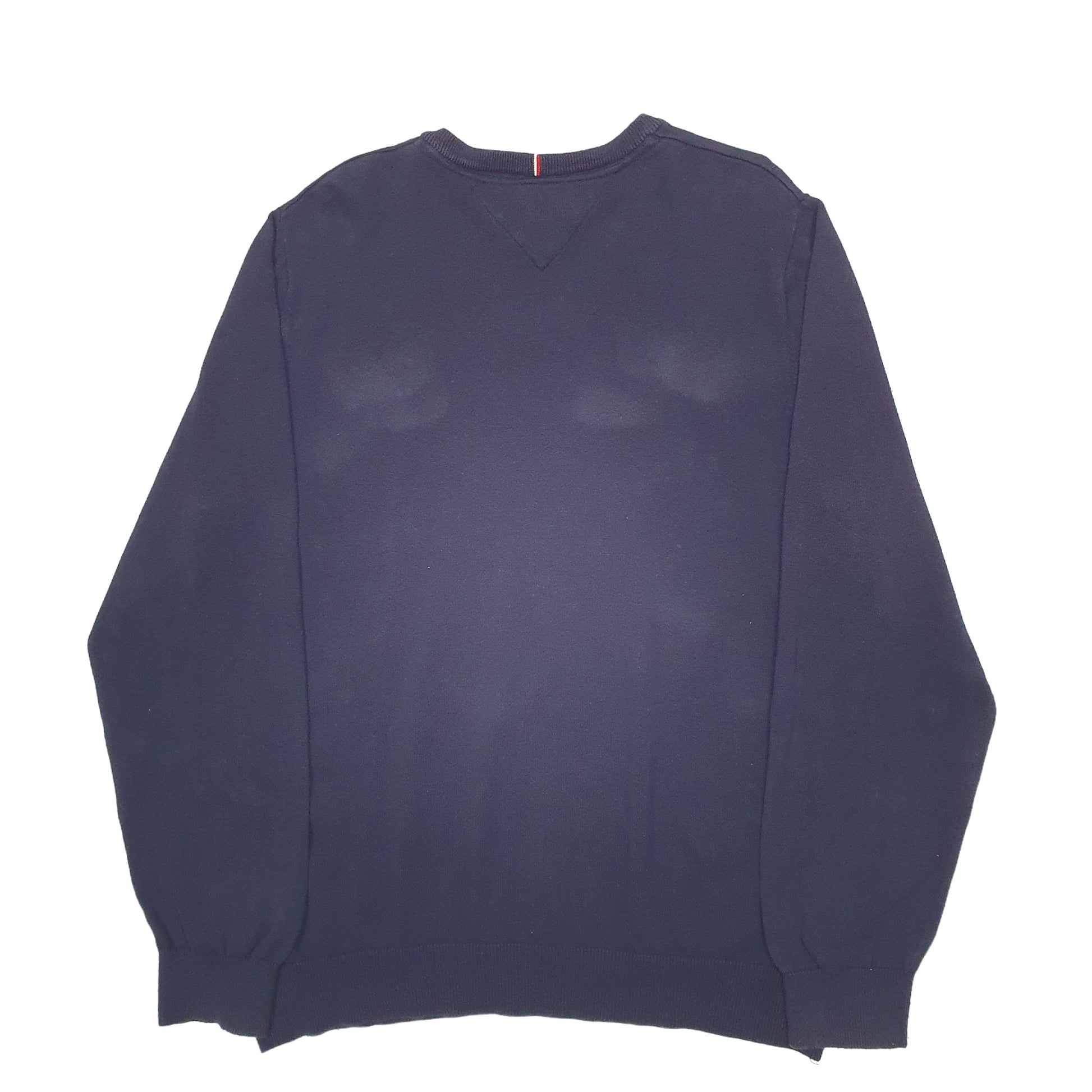 Mens Navy Tommy Hilfiger Knit Crewneck Jumper