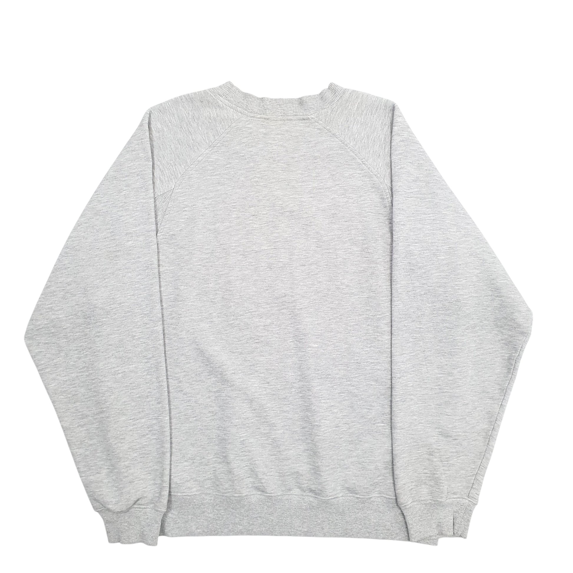 Mens Grey Adidas Spellout Crewneck Jumper