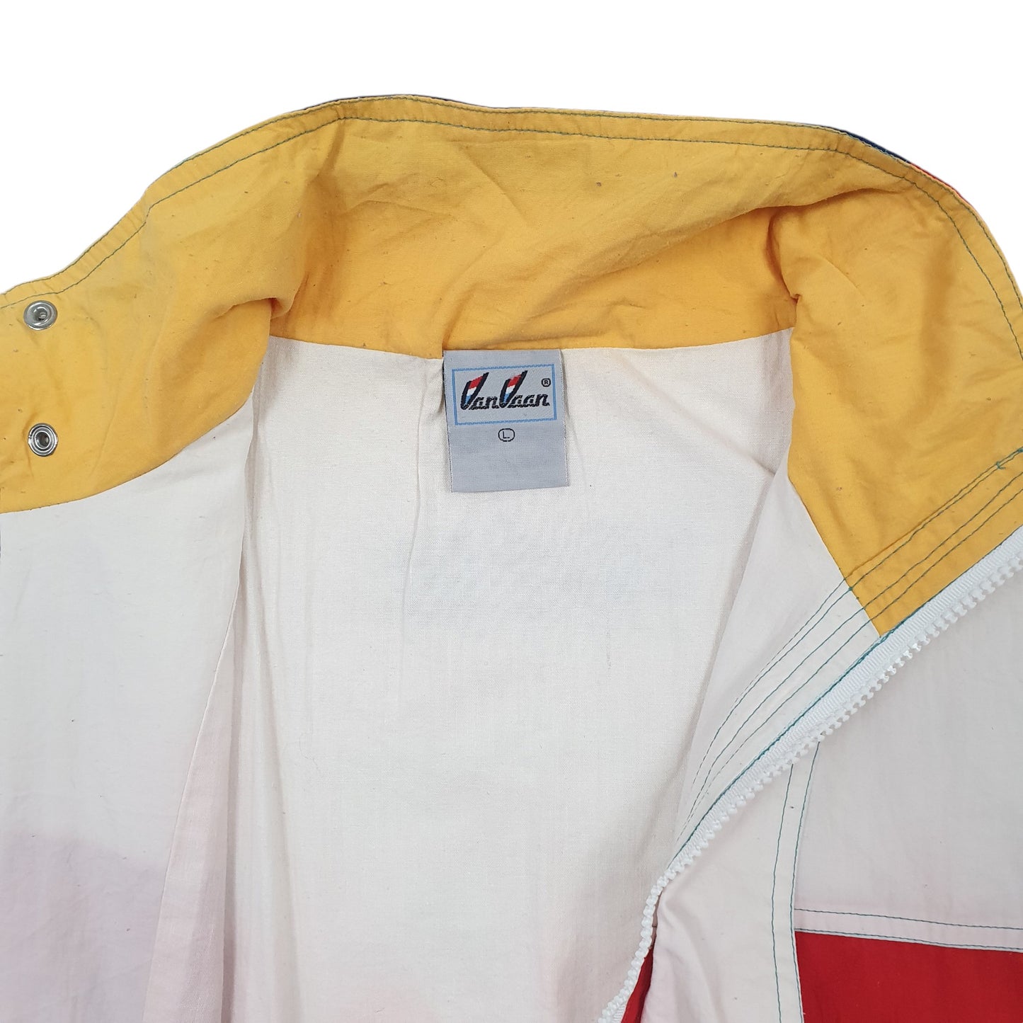 Mens Red Van Vaan Nautical Vintage 1990s  Coat