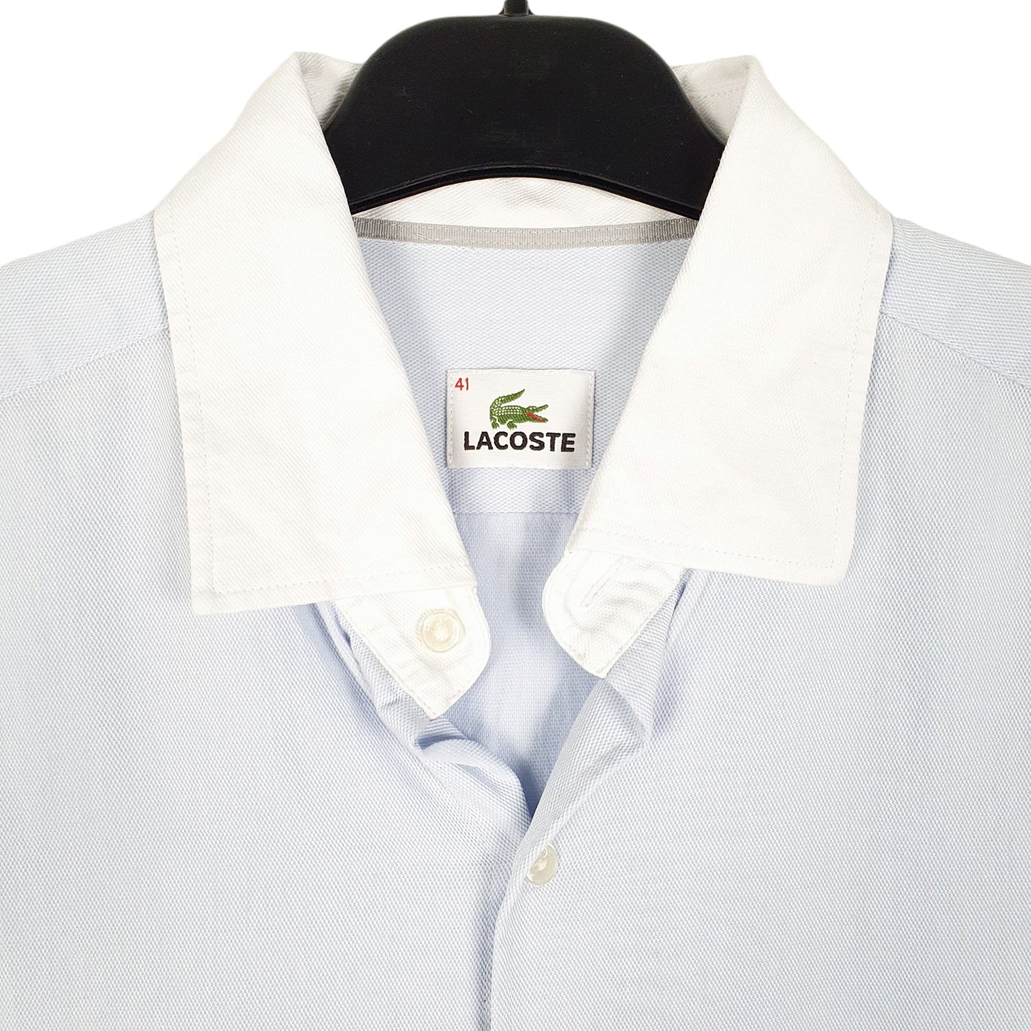 Mens Blue Lacoste  Long Sleeve Shirt