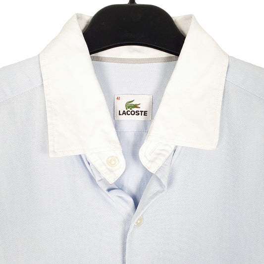 Mens Blue Lacoste  Long Sleeve Shirt