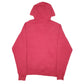 Mens Red Champion Script Hoodie Jumper