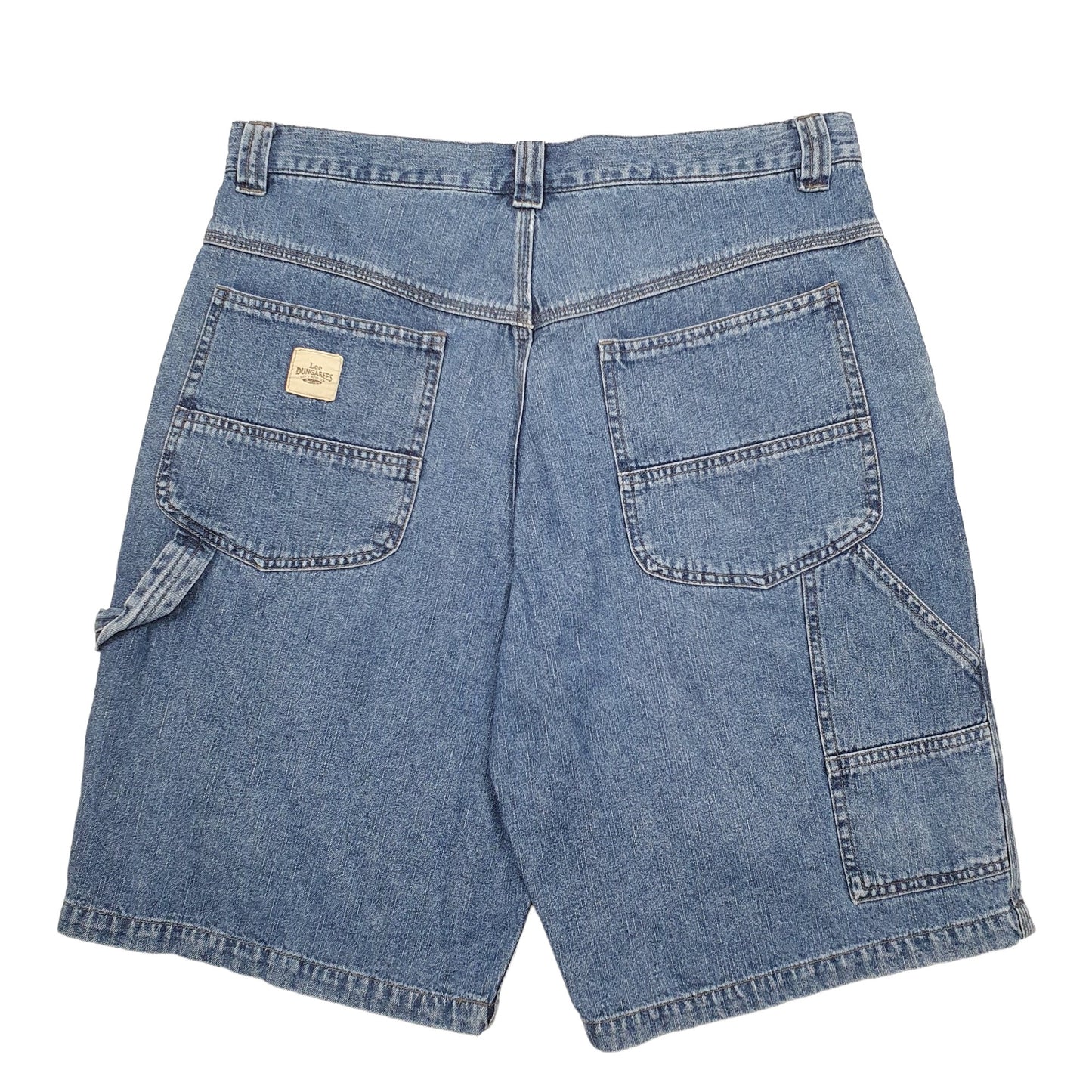 Mens Blue Lee Dungarees Carpenter Shorts