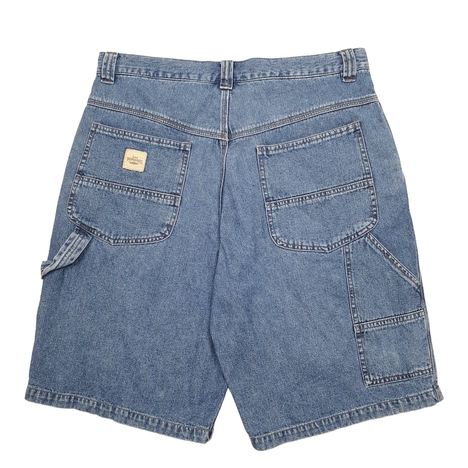 Mens Blue Lee Dungarees Carpenter Shorts